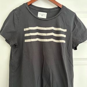 Sol Angeles wave t shirt, faded black, size L